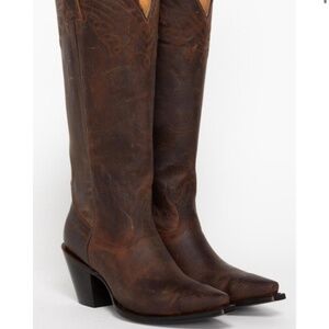 NWOT Shyanne Women's Brown Tall Western Boots - Snip Toe